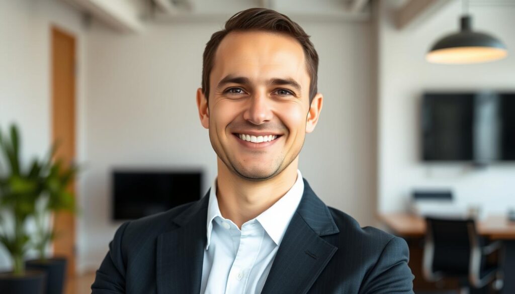 LinkedIn headshot background