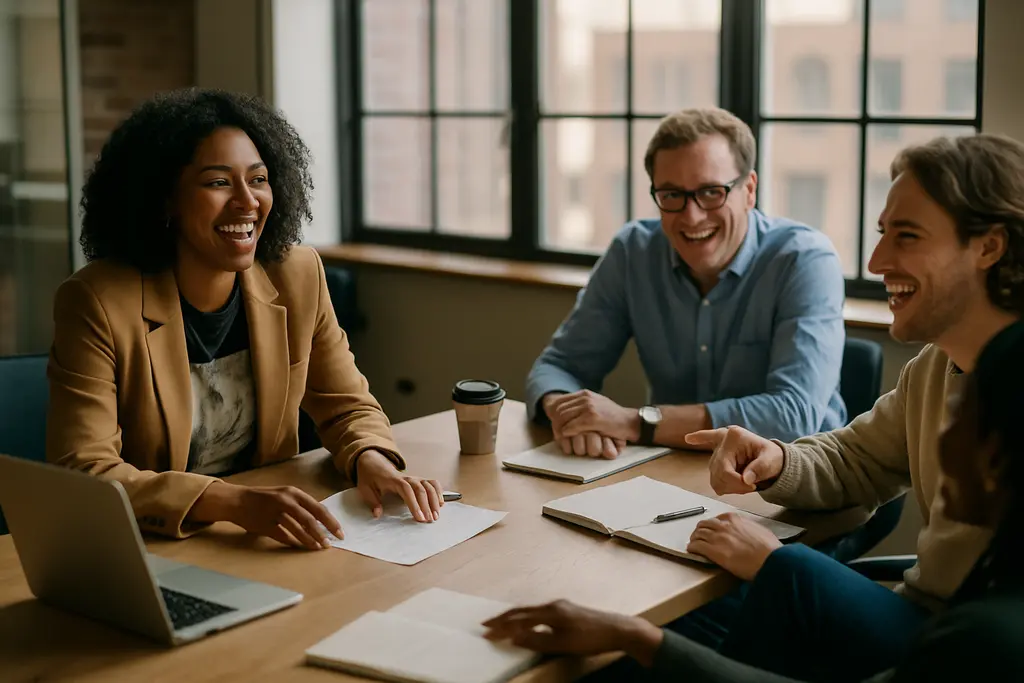Professional reviewing dress code expectations before a workplace meeting