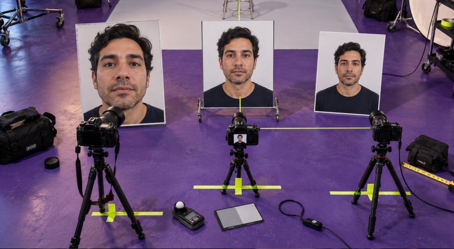 Studio Portrait Perspective Setup