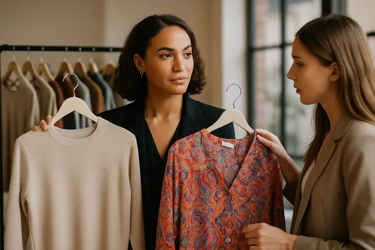 Professional accessories and clothing selected for a confident personal image