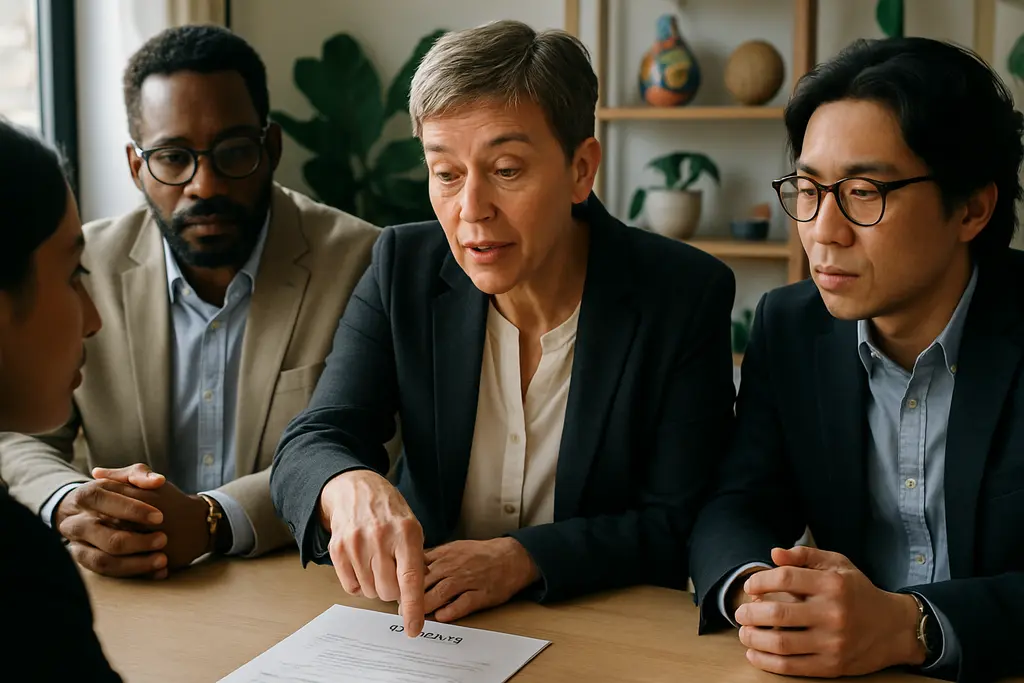 Cultural fit bias hiring review with interview notes and neutral work attire