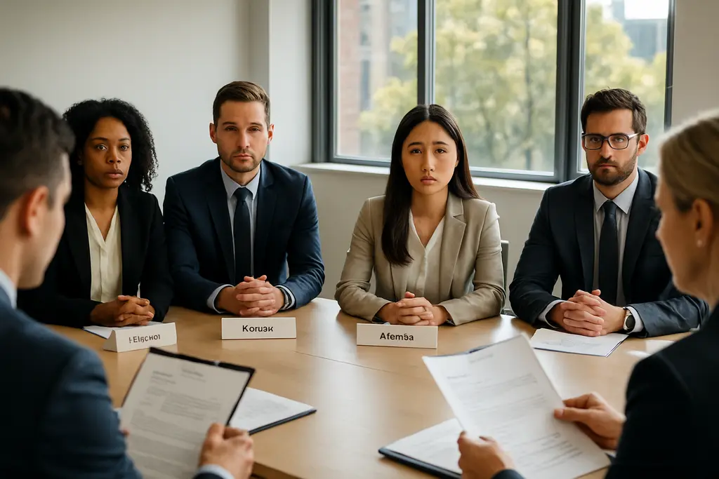 Federal Hiring Appearance review with interview notes and professional clothing choices